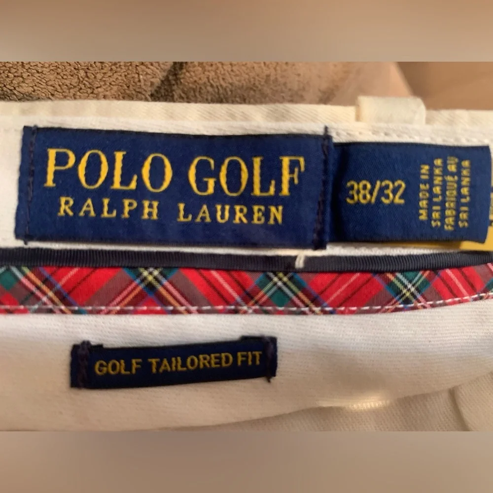 Polo Ralph Lauren Golf Taylored Fit Cream Men's Pants 38x32